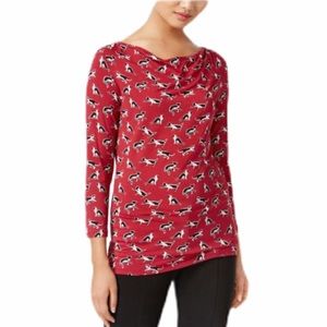 Maxmara -ornate cat print top